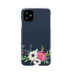 Anemone Peony Watercolor Bouquet Phone Case