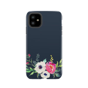 Anemone Peony Watercolor Bouquet Tough Phone Case