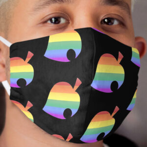 Animal Crossing Gay Pride Leaf Cloth Face Mask
