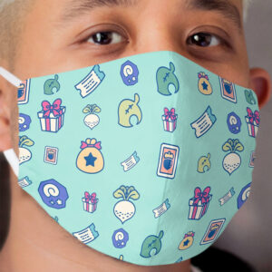 Animal crossing repeating pattern Cloth Face Mask