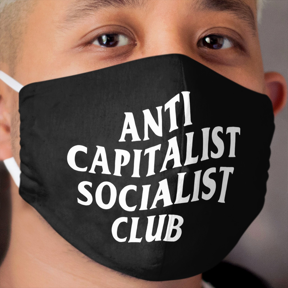 Anti Capitalist Socialist Club - The Peach Fuzz Cloth Face Mask