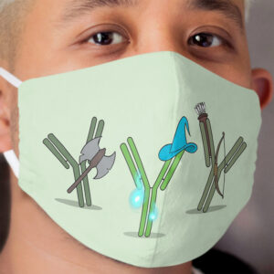 Antibody Warriors Cloth Face Mask