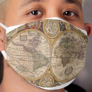 Antique Map Cloth Face Mask