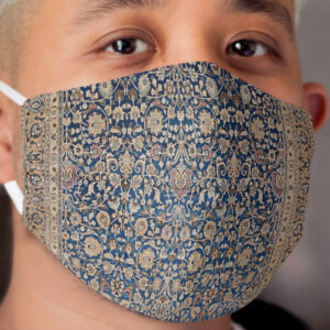 Antique Tabriz Persian Rug Print Cloth Face Mask