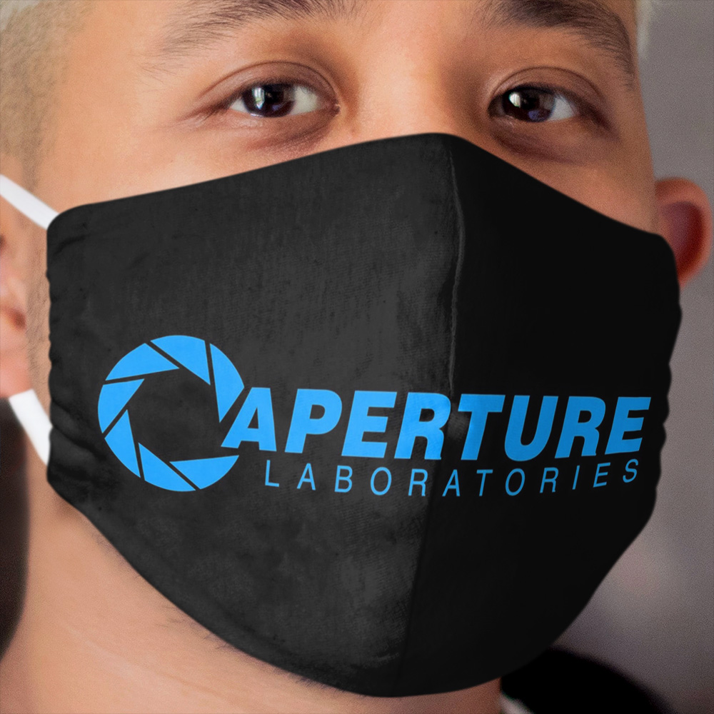 Aperture Science Portal Cloth Face Mask
