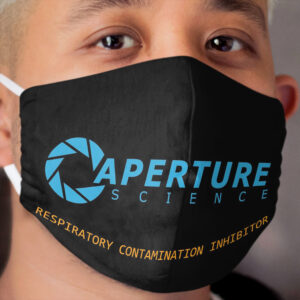 Aperture Science Respiratory Contamination Inhibitor Cloth Face Mask