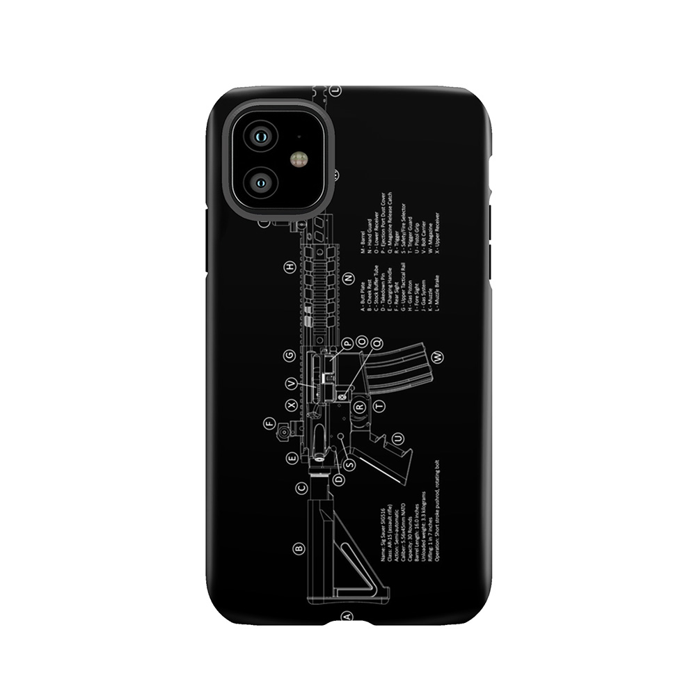 Ar-15 Technical Information Tough Phone Case