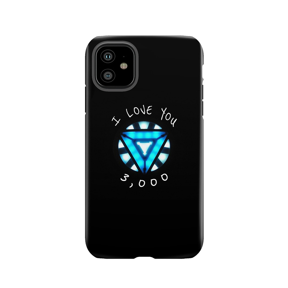 Arc Reactor I Love You 3,000 Tough Phone Case