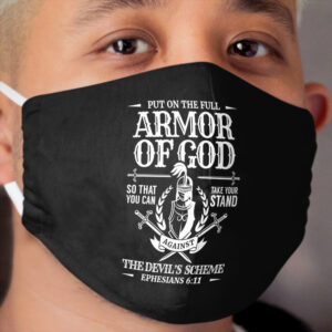 Armor of God Bible Quote Christian Gift Cloth Face Mask