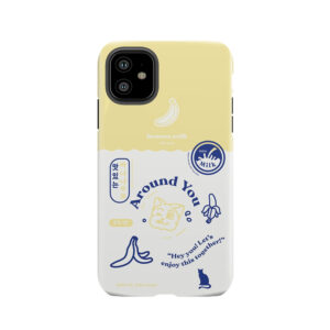 Around You Banana Milk Carton Concept Phone Tough Phone Case
