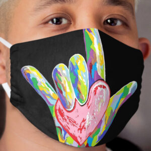ASL - I HEART YOU! Cloth Face Mask