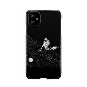 Astronaut Vacuuming The Stars Phone Case