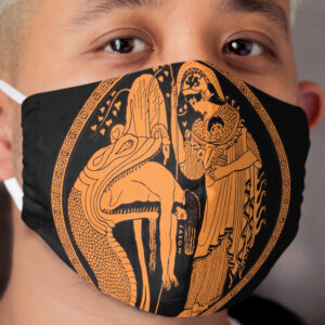 Athena and Jason and the Golden Fleece Cloth Face Mask