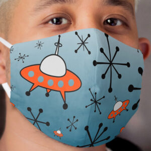 Atomic Spacecraft By Bobby West Cloth Face Mask