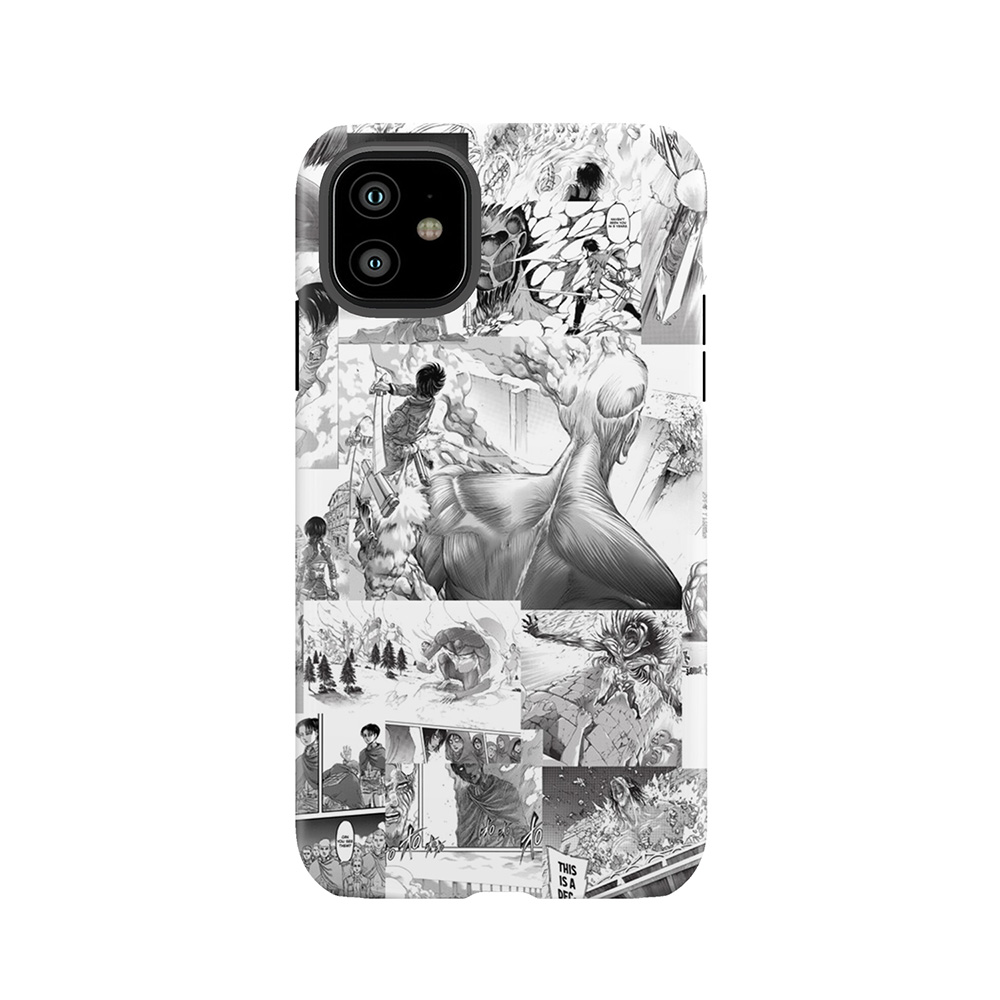Attack On Titan Manga Collage Tough Phone Case