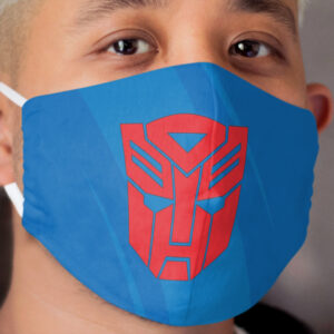 Autobot Cloth Face Mask Transformers Optimus Prime Autobots Transformer Cloth Face Mask