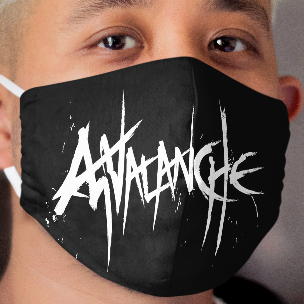 Avalanche (White Text) Cloth Face Mask