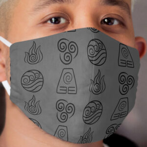 Avatar: The Last Airbender - 4 Element Symbols Cloth Face Mask