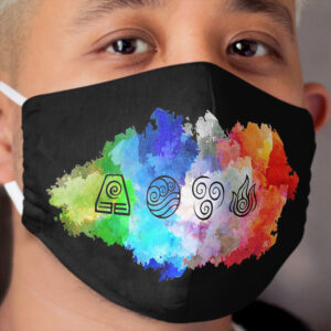 Avatar the Last Airbender - The Four Elements - Horizontal Cloth Face Mask