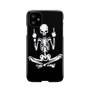 Awesome Middle Finger Skull Phone Case