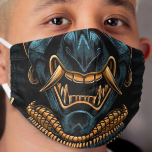 Awesome Samurai Gold Cloth Face Mask