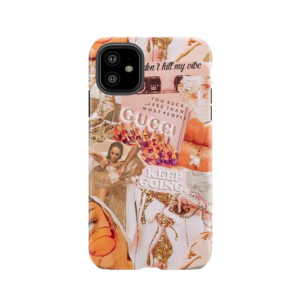 Baby Pink It-Girl Retro Collage Tough Phone Case