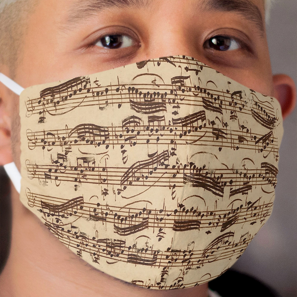Bach Violin Sonata Cloth Face Mask