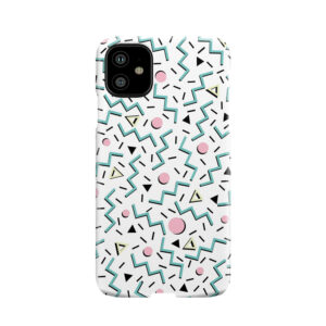 Back To The 80'S Eighties, Funky Memphis Pattern Design Phone Case