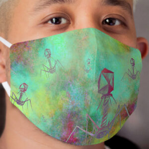 Bacteriophage Invasion Cloth Face Mask
