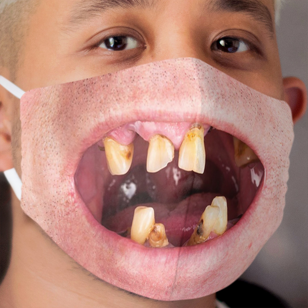 Bad Teeth Cloth Face Mask