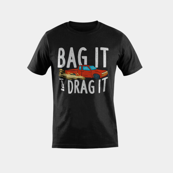 Bag it and Dragit Bagged Mini Truck Lowrider Diesel Engine T-Shirt