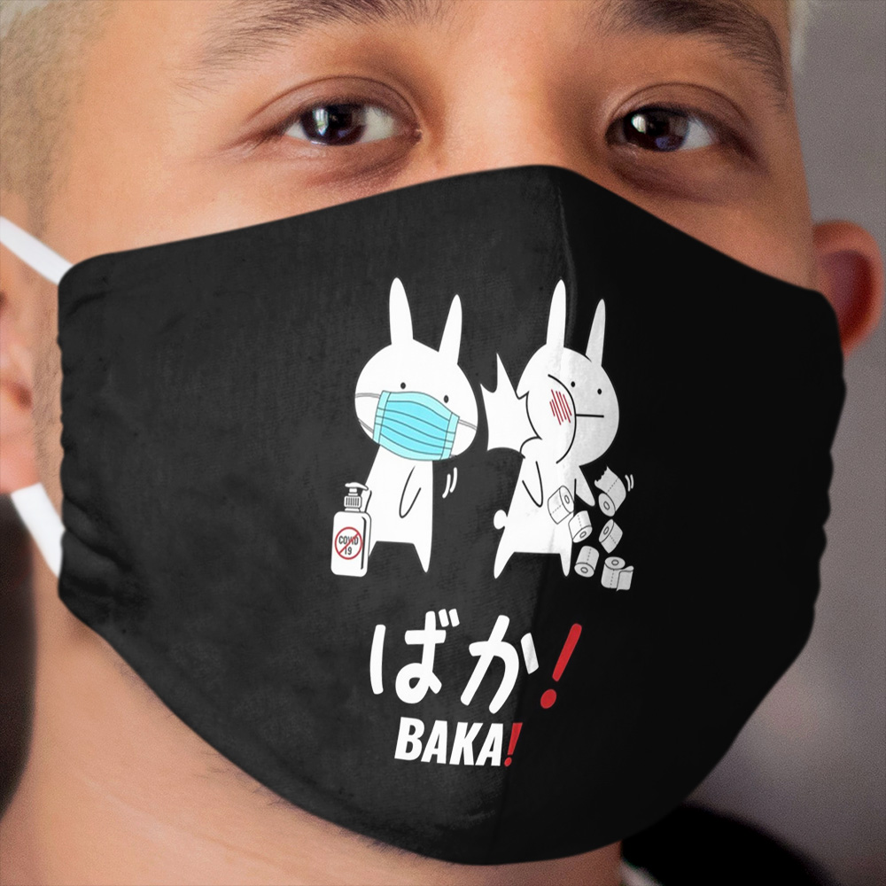 Baka Anime Cloth Face Mask, Baka Rabbit Slap Cloth Face Mask