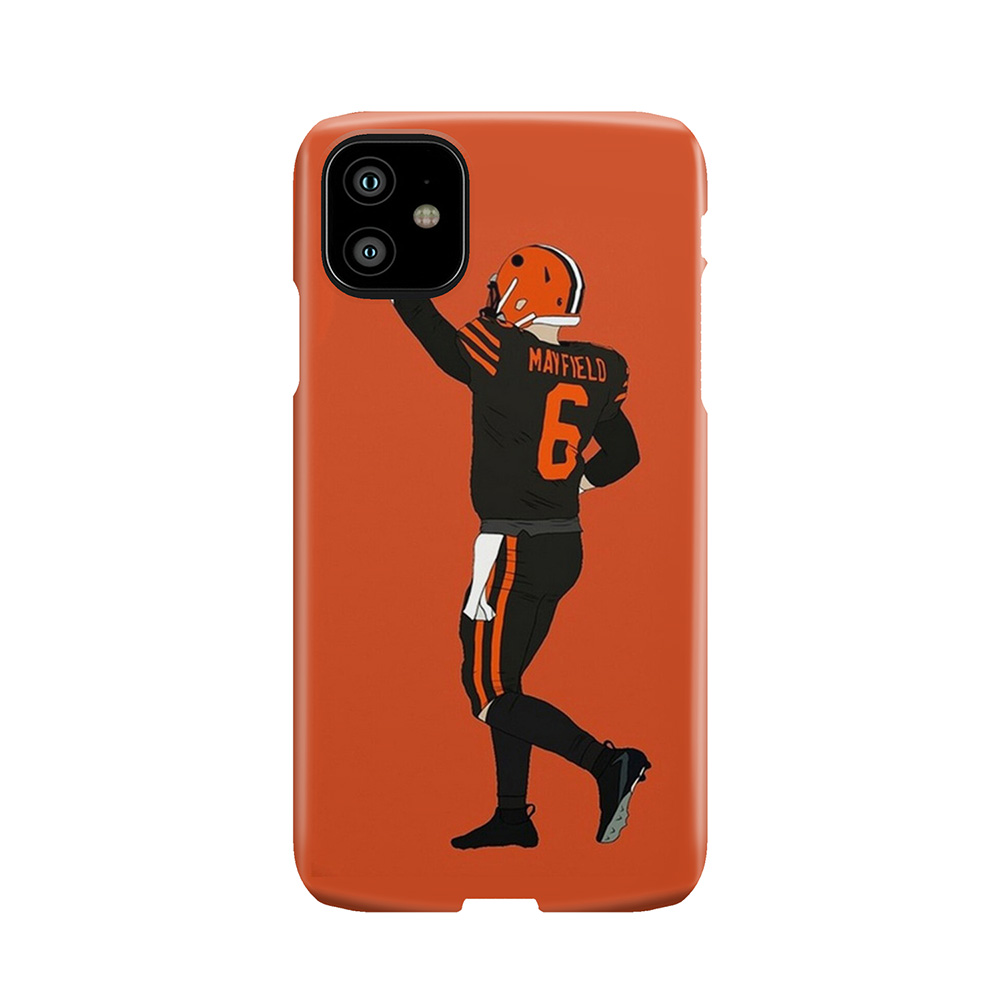 Baker Mayfields Football Orange Poster Back Browns Phone Case
