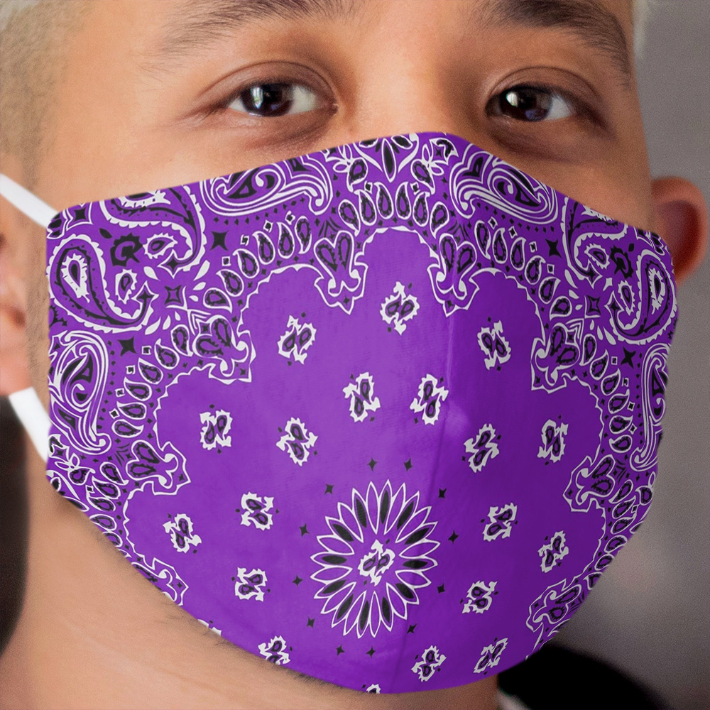 Bandana Style (PURPLE version) Cloth Face Mask