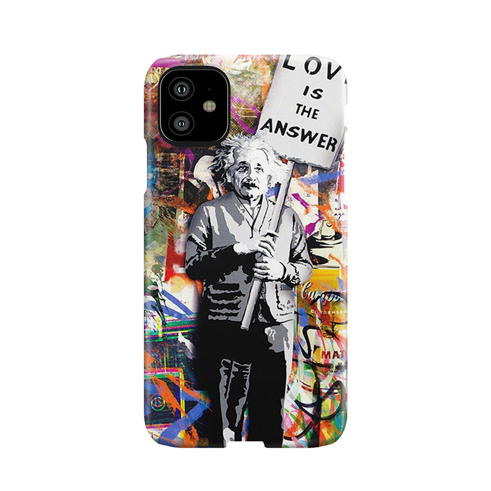 Banksy Albert Einstein Love Is The Answer Graffiti Vibe Phone Case