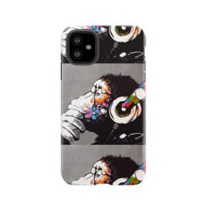 Banksy Dj Monkey Thinker With Headphones Tough Phone Case