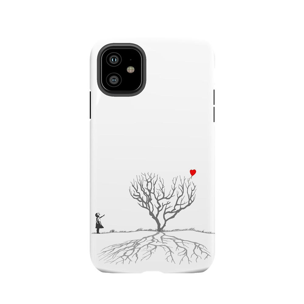 Banksy Heart Tree Tough Phone Case