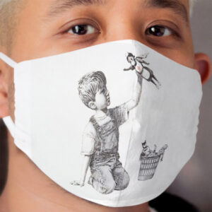 BANKSY NHS SUPERHERO NURSE MASK - Makes An Ideal Gift! Cloth Face Mask