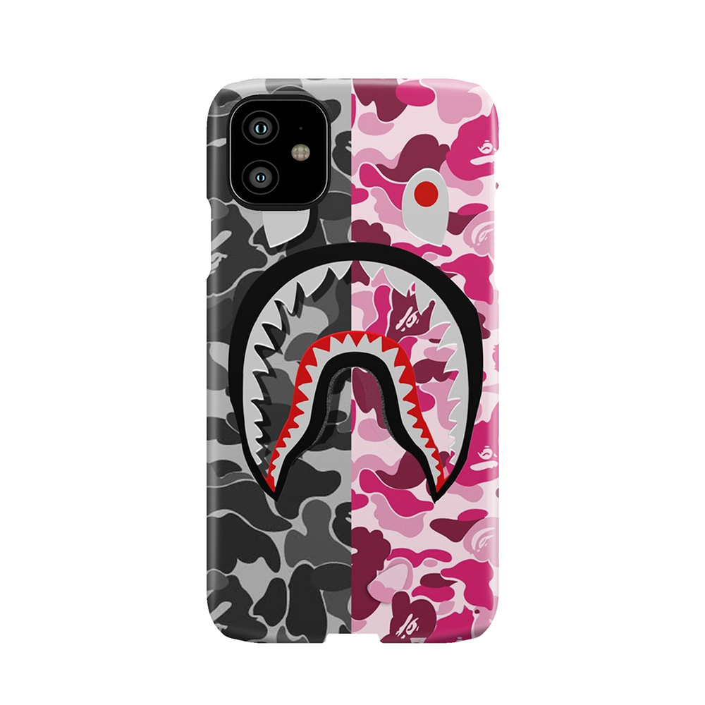 Bape Shark Black And Pink Phone Case