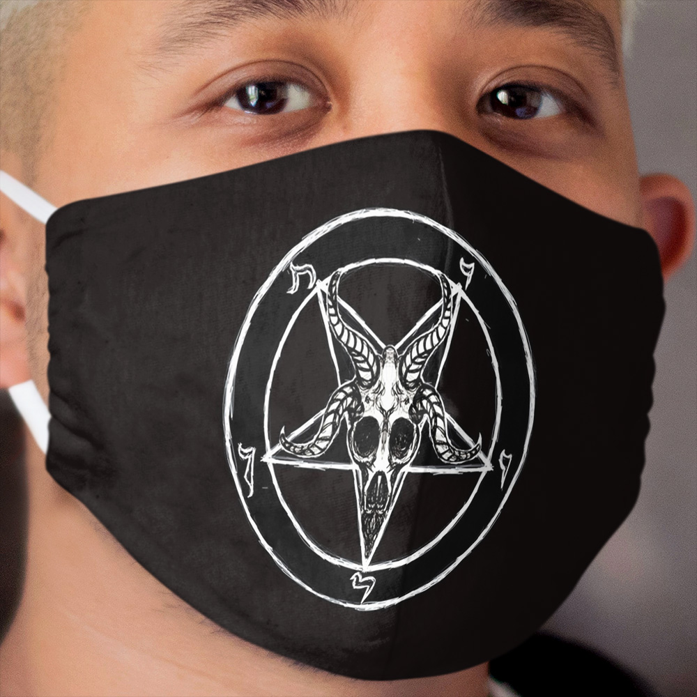 Baphomet Pentagram Cloth Face Mask