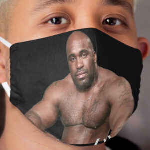 BARRY WOOD - NAKED GUY SITTING ON A BED (Japanese) Cloth Face Mask