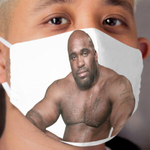 Barry Wood sitting on bed Cloth Face Mask