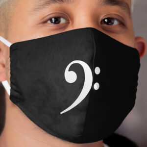 Bass Clef Cloth Face Mask