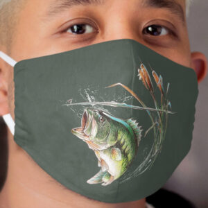 Bass Sketch Cloth Face Mask