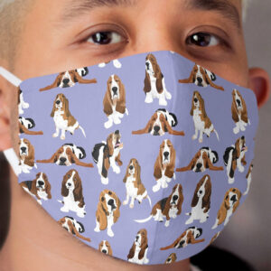Basset Hounds Cloth Face Mask