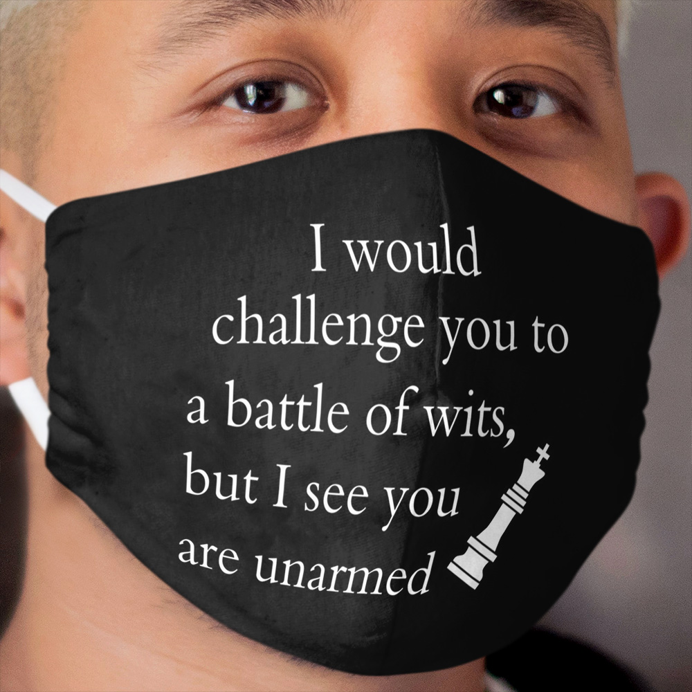Battle Of Wits Cloth Face Mask