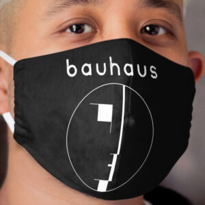 Bauhaus post punk 80s retro white version Cloth Face Mask