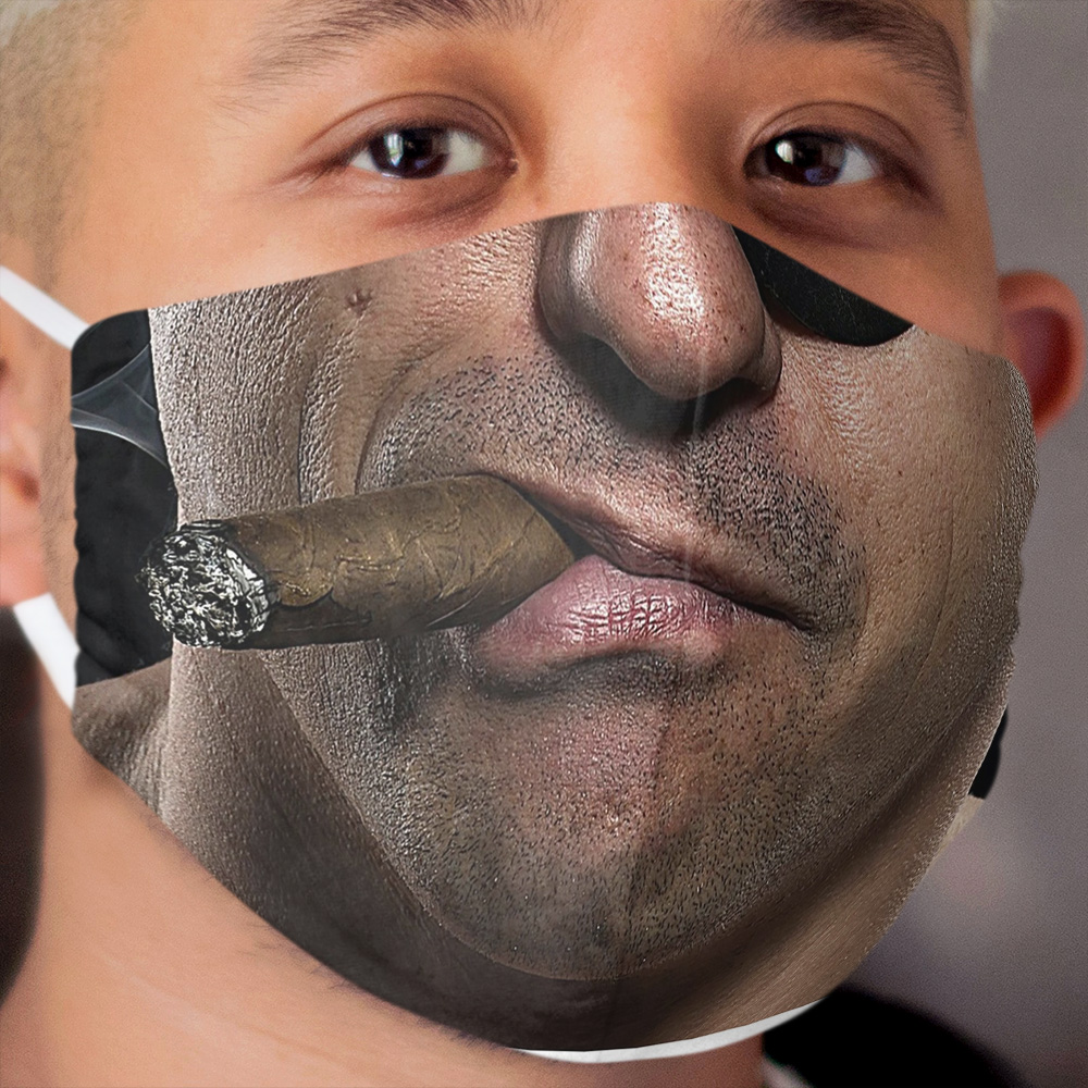 Be a man, smoke a cigar Cloth Face Mask