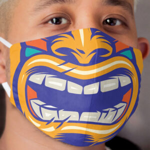 Beach Bum Surfers Club Tiki Cloth Face Mask