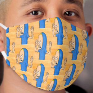 Beavis and Butthead Beavis as The Great Cornholio mtv 90s Cloth Face Mask